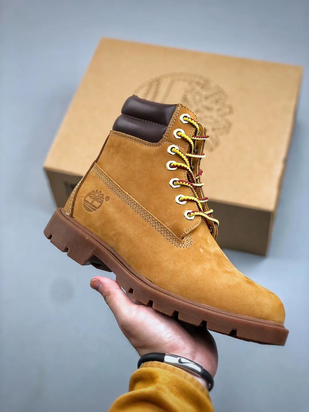 Local pick-up 💰600 supports store placement [Purely produced in Dongguan] Ice Studios x Timberland Timberland 6-Inch outdoor suede boots for men, genuine standard cutting grade, original box accessories, Dongguan foreign trade OEM quality, original Baoyuan injection machine, original imported waterproof leather with anti-splash function, original consistent full suede collar, lightweight anti-slip rubber foam combination bottom Size:39～45